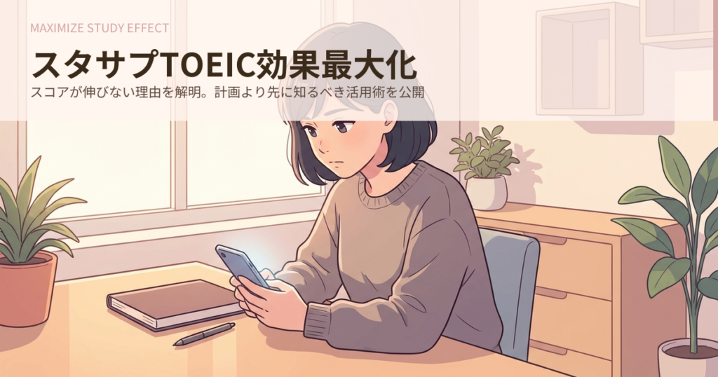 toeic スタディサプリ 効果の解説イメージ