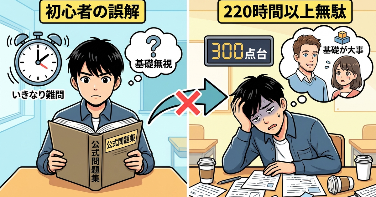 TOEIC初心者がまずやることを誤解すると、220時間以上を無駄にする仕組み
