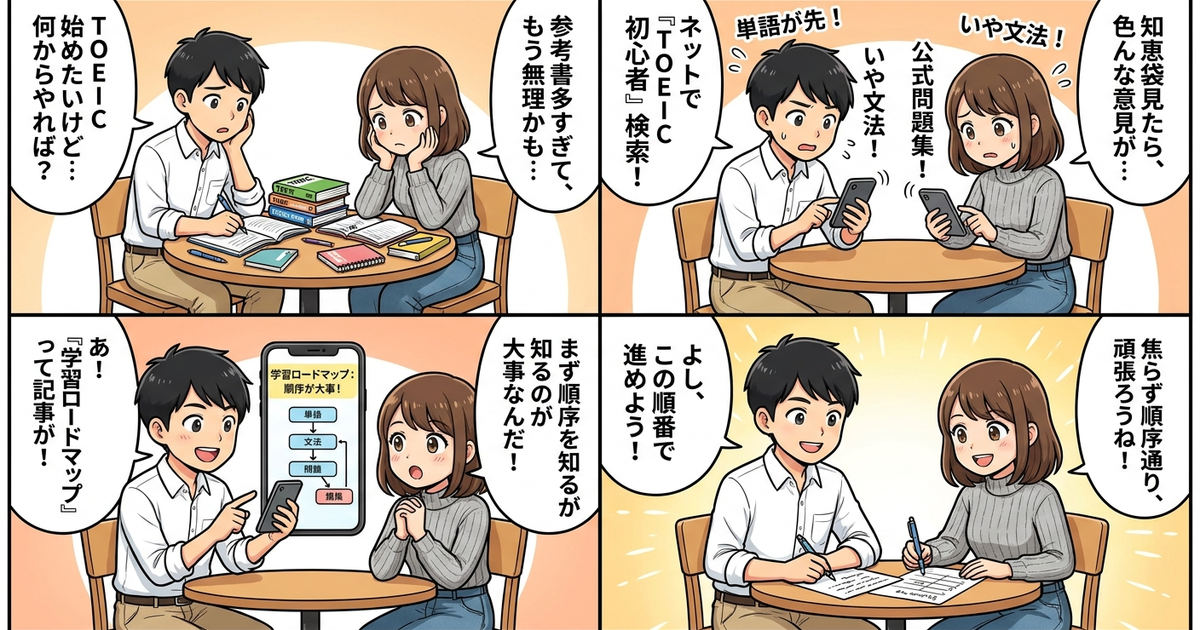 まとめ：TOEIC初心者がまずやることは、知恵袋より先に順序を確認すること