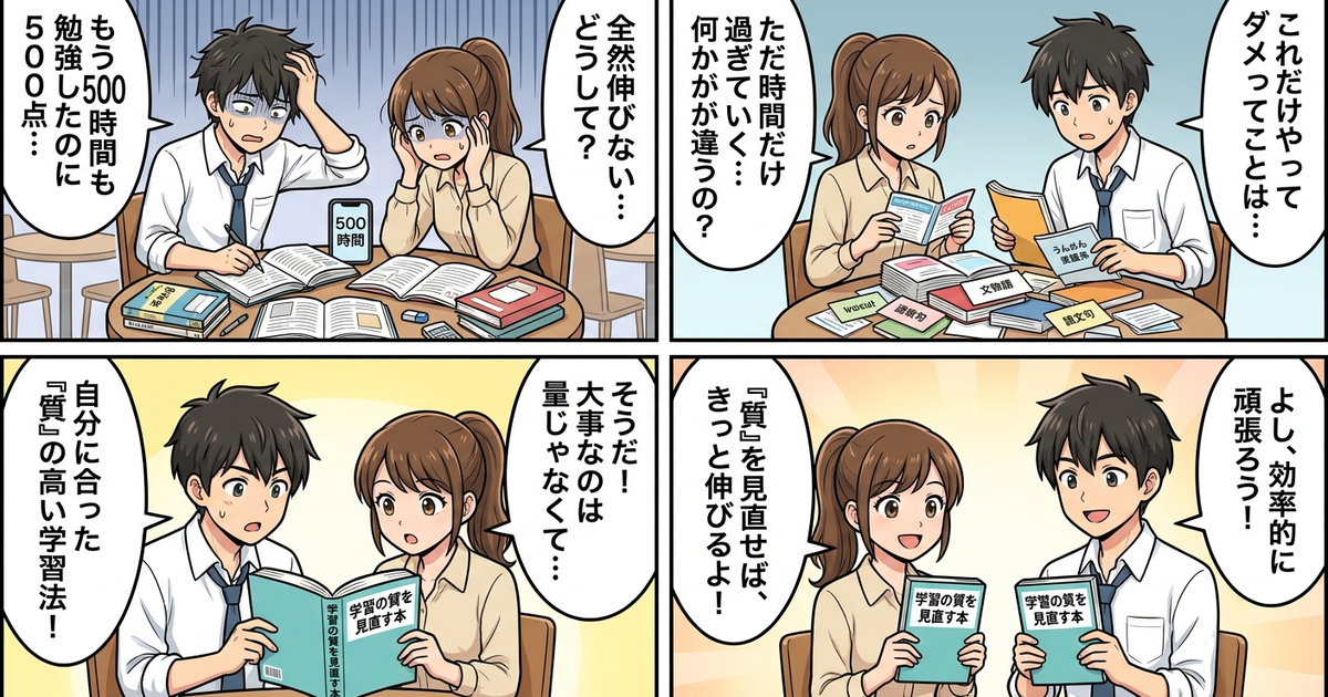 まとめ:TOEIC500点から抜け出すには、勉強時間より先に学習の質を見直す