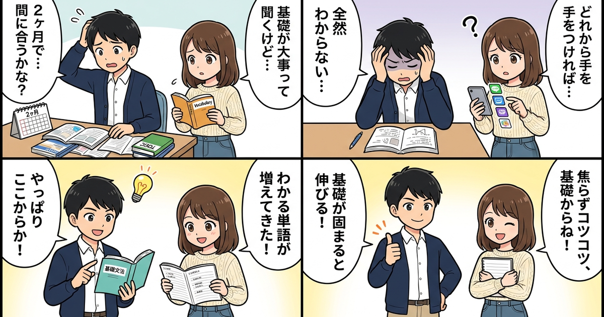まとめ:TOEIC初心者が2ヶ月で伸ばすなら、まず基礎を固めること