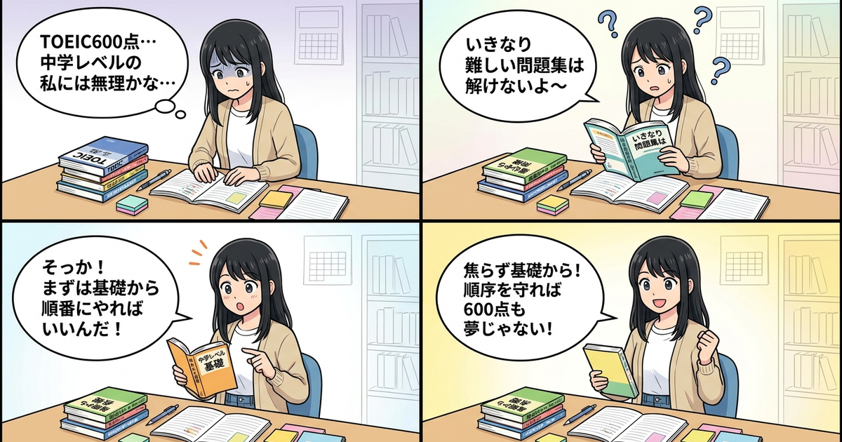 まとめ:中学レベルでも600点は届く──ただし、順序を守ること