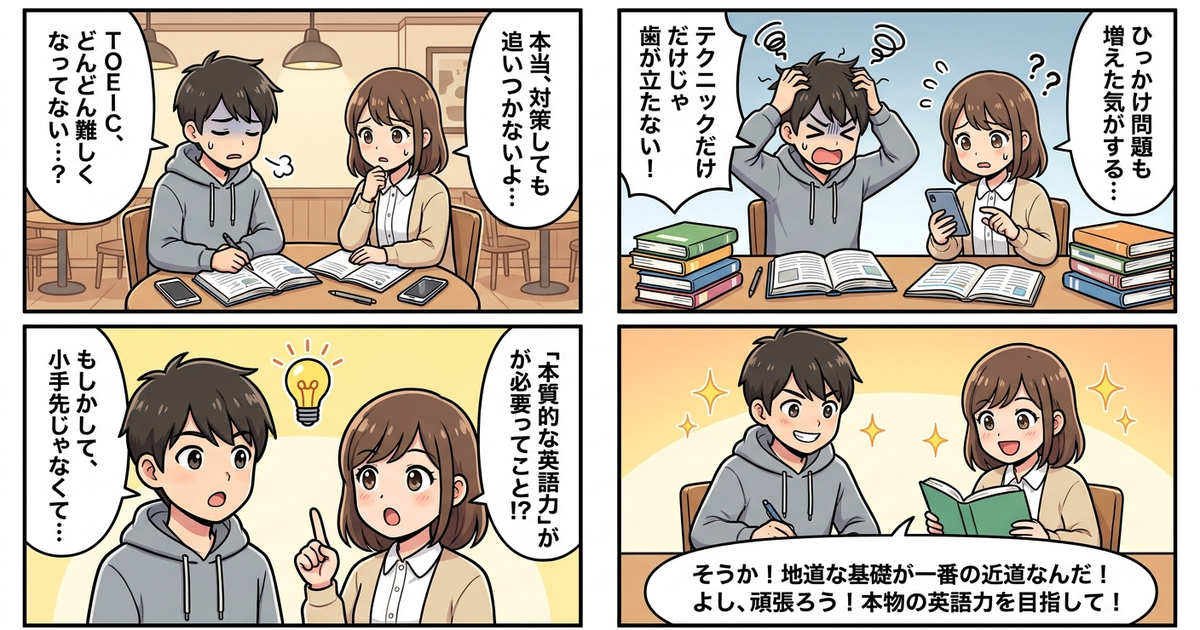 まとめ: TOEIC難化は不公平ではなく、根っこの英語力が試される時代になっただけ