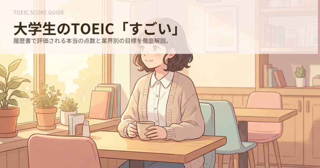 toeic何点からすごい 大学生の解説イメージ