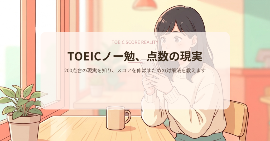toeicノー勉 点数の解説イメージ